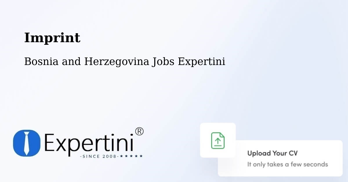 Imprint – Goražde - Bosnia and Herzegovina Jobs Expertini